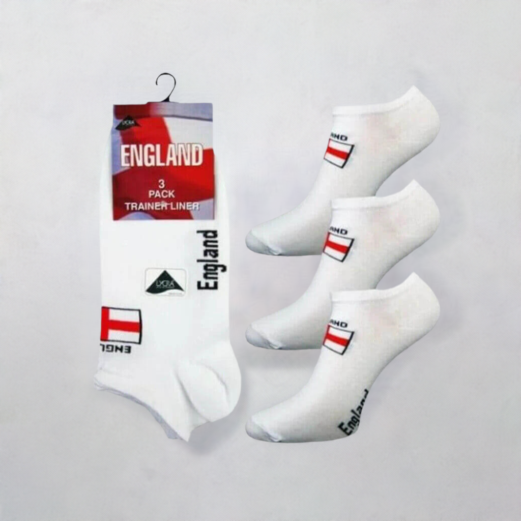 12 Pairs Men's Sport Trainer Socks Best For Big Foot SIZE 11-14 UKDESCRIPTION:
Men's quality big foot ENGLAND 11/14 active logo cotton rich trainer socks Ideal for the larger or taller man, Manufactured
 to a very high standard usi