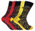 12 Pairs Men's Alexander Green Luxury Bamboo Socks Stripes Pattern Size UK 7-11 - Comfyfit ltd
