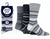 12 Pairs Men's Gentle Grip Honeycomb Top Blend Non Elastic Socks Size 6-11UK - Comfyfit ltd