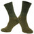 2 Pairs men army boot thermal sock green wool Socks