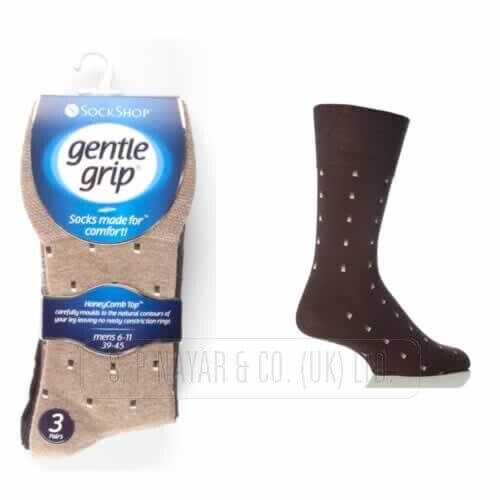 12 Pairs Ladies Gentle Grip® Bamboo Non Binding Blend Non Elastic Sock Size 6-11 - Comfyfit ltd