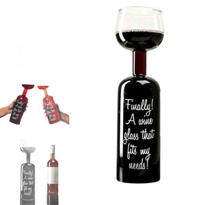 New Wine Bottle Glass Hold Extra Large Party Drinking Gift An Entire Off Wine