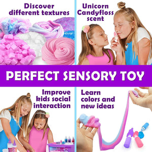 New Original Stationery Mini Unicorn Slime Kit for Girls Kids Can Make Unicorn