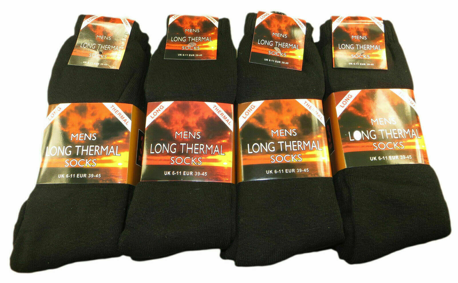 3 Pairs Men's Long Thermal Socks, Outdoor Warm Work Boot Socks 12 Pair-UK 6-11 - Comfyfit ltd
