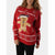 New Women's Unisex Christmas "MERRY XMAS" RED Printed Jumper Sweater Size 8-22 - Comfyfit ltd