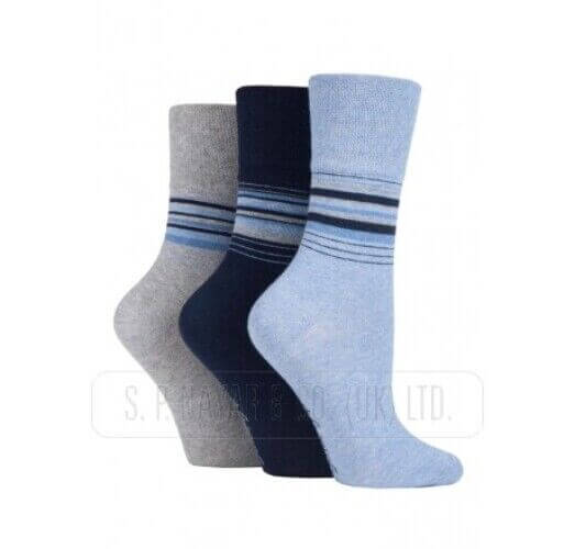 3 Pairs Girls Gentle Grip HoneyComb Top Non Elastic Stripe Socks Size Description:
There are no chemicals in bamboo fibres
They are super soft and comfortable
They are anti-bacterial
They eliminate moisture and odour
They are temperatu