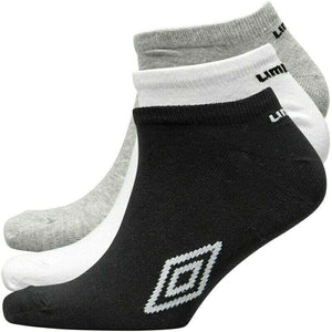 12 Pairs Mens Umbro Official Trainer Liner Sports Ankle Socks Cotton Rich Adults