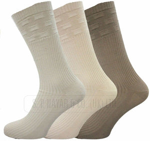 12 Pairs MEN'S EASY TOP PLAIN SHORT SOCKS comfort soft grip Size 6-11 UK - Comfyfit ltd