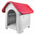 New Pet DOG Kennel CAT House Weatherproof Indoor Outdoor Animal Shelter Red