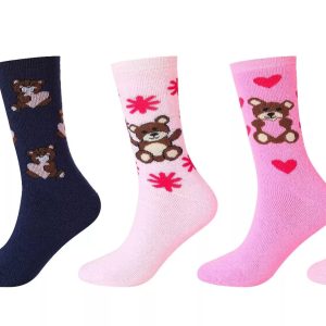 12 Pairs Of Ladies Design Thermal Socks, Thick Warm Winter Boot Socks, Size 4-7 UK