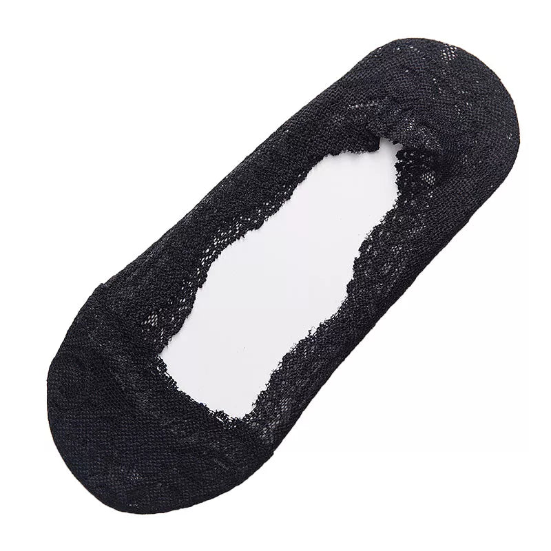 Women No-Show Socks | Shoe Liners Sock Laced Ballet Invisible Ladies Skin 5 COLOURS